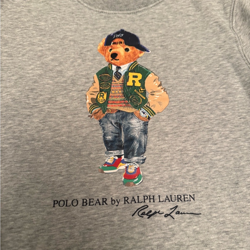 Boys Excellent condition Polo by Ralph Lauren Gray Sweatshirt